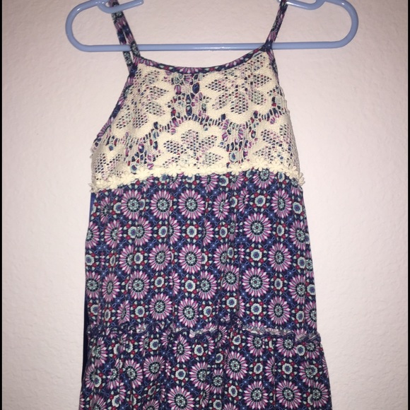 Girls 4t tie back dress with lace