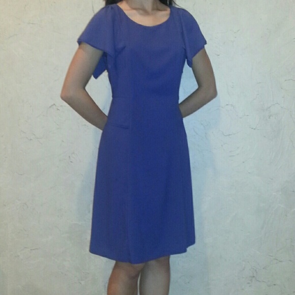 💥SOLD💥 HAILANSI Indigo Midi Business Dress