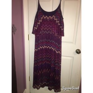 Chevron maxi dress