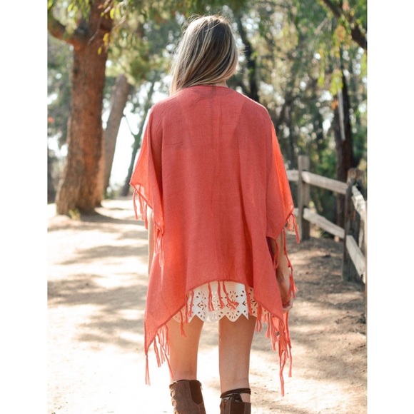 Watermelon Tassel Kimono - Picture 2 of 4