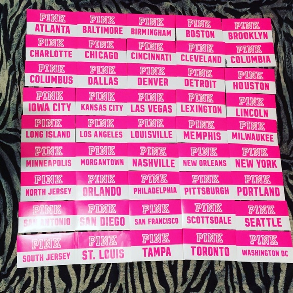 PINK Victoria's Secret Accessories - ISO VS PINK CITY STICKERS PINK Victoria's Secret Accessories - ISO VS PINK CITY STICKERS