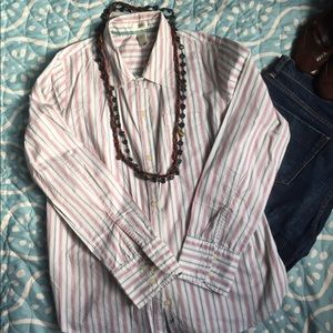 Pinstripe Button Down Shirt