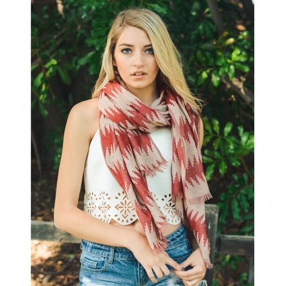 Forever Moon Accessories - $10 CLOSET SALE❗️Aztec Patterned Scarf