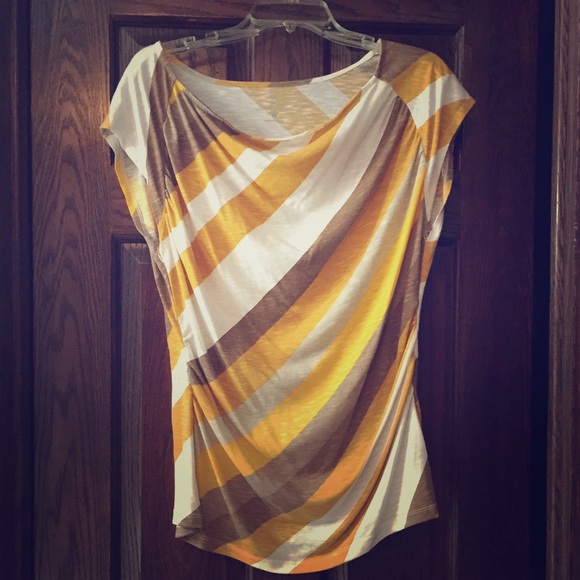 Diagonal Striped Sleeveless Top