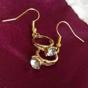 Wedding ring earrings