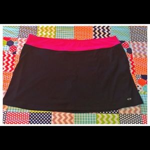 Hot Pink and Black Sport Skort