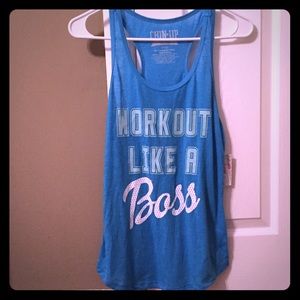 3/$20👠 NWT blue Chin Up tank