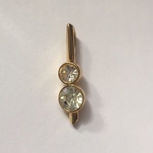 Vintage australian cz gold washed pendant.