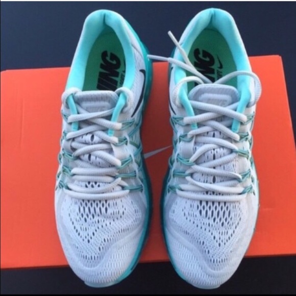 NIKE WOMENS AIR MAX GREEN GLOW LIGHT AQUA Sz 9 NEW - Picture 3 of 4