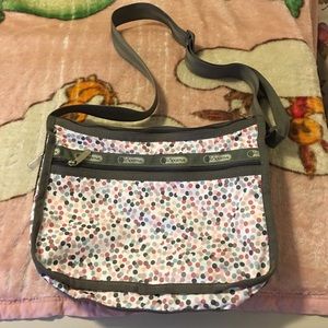 Large Polka Dot LeSportSac bag
