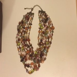 Beautiful Lia Sophia Necklace - multi-strand beads