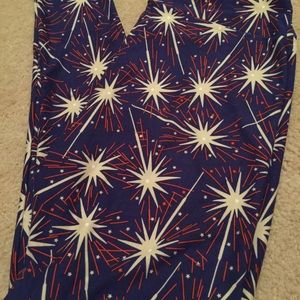 TC 4th of July LuLaRoe leggings Tall & Curvy