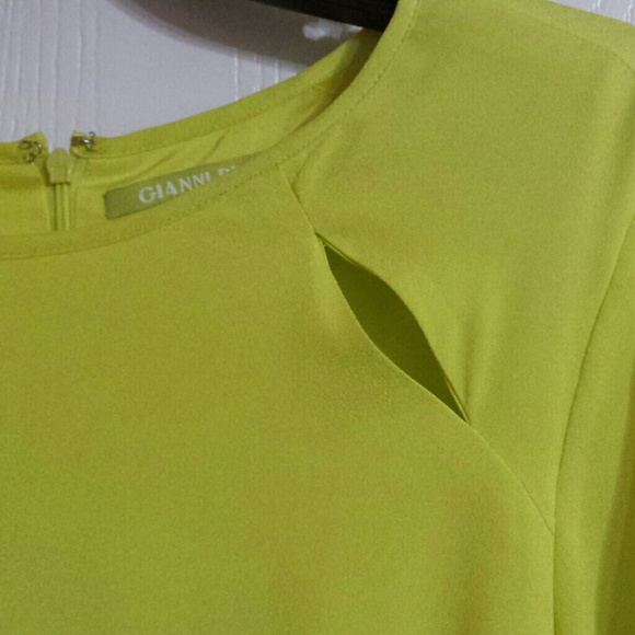 Gianni Bini Neon Yellow dress - Picture 3 of 3