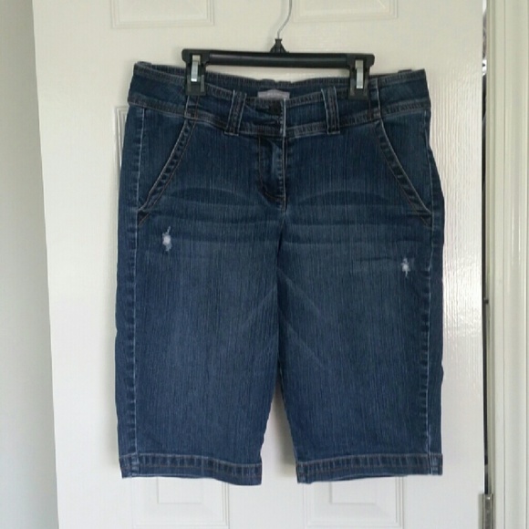 Denim Bermuda Shorts