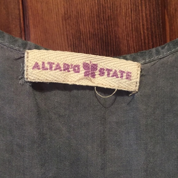 Gray flowy summer dress - Picture 2 of 3