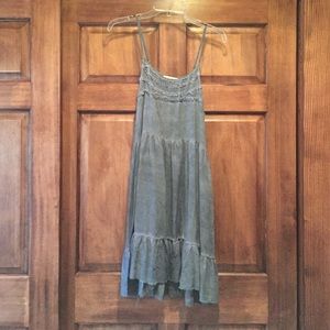 Gray flowy summer dress