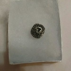 Black pave mickey charm