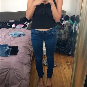Free People low rise skinny jeans