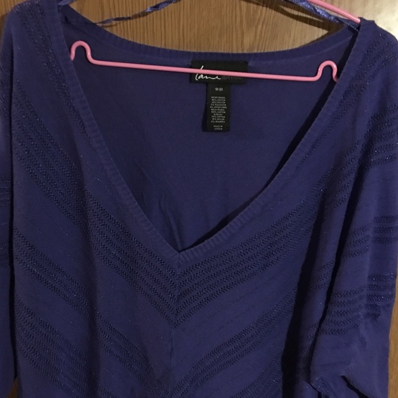 Purple casual sweater