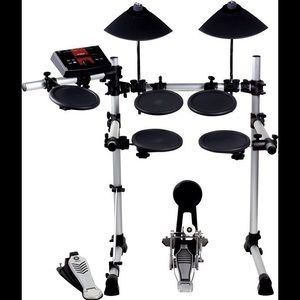 The Yamaha electronic drum set