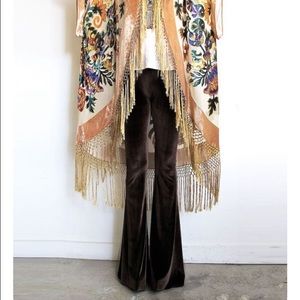 Velvet boho pants