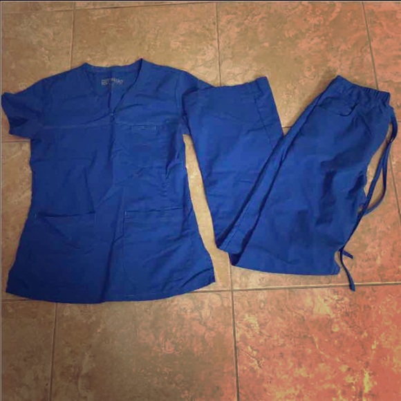 SOLD Greys anatomy Royal blue scrub set