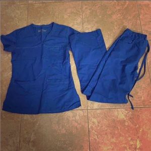 SOLD Greys anatomy Royal blue scrub set
