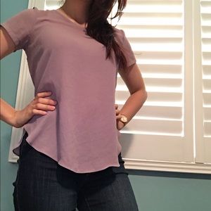 LUSH lavender cap sleeve blouse