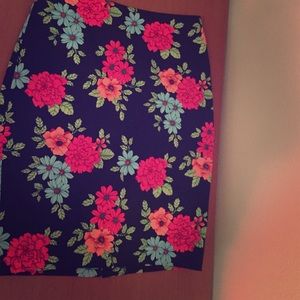 Ann Taylor Neon Pencil Skirt