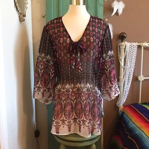 Mixed Patterned Blouse