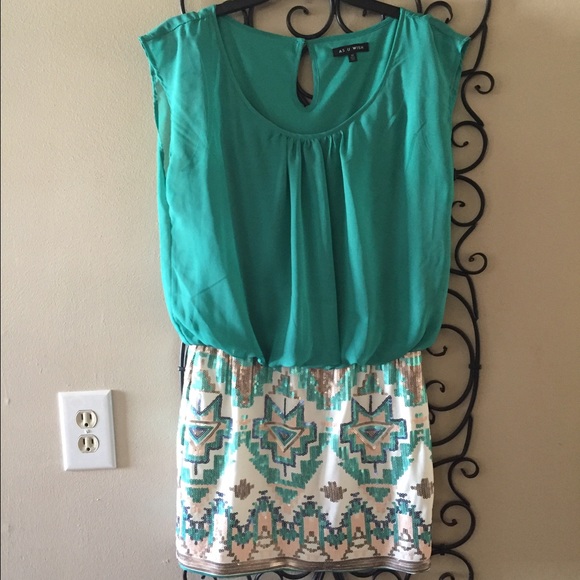 Teal party dress!