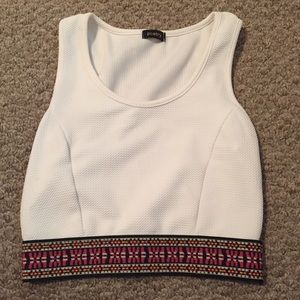 Tribal crop top