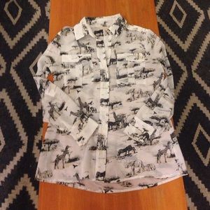 safari blouse 🎁BOGO CLOSET SALE🎁