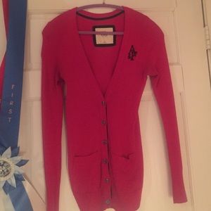 Abercrombie and Fitch pink cardigan woman's medium