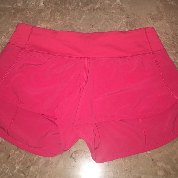 Magenta Lululemon Speed Shorts