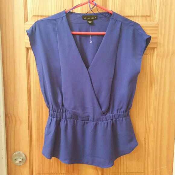 Purple Peplum Top