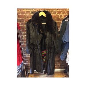 Mink fur coat