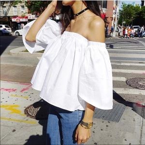 Off the shoulder blouse