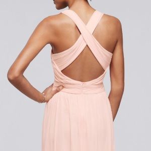 DB New Design! Petal Mesh Crisscross Dress