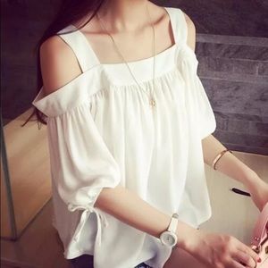 Super soft and cute off the shoulder top