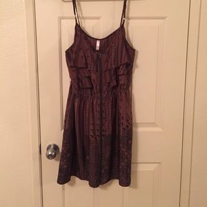 Xhilaration black and brown zip up dress size  XL