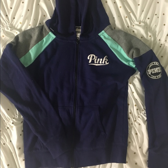 VS Pink full zip sweater