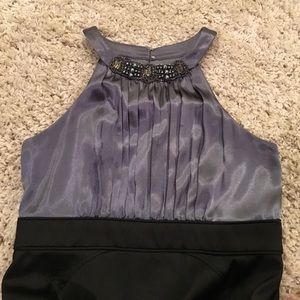 Beaded Knee Length Cocktail Dress