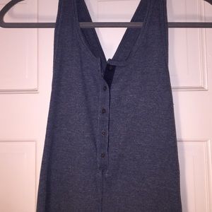 Blue razor back Free people tank