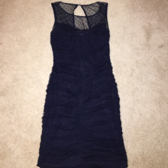 navy blue body con dress - Picture 2 of 4