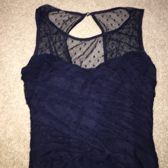 navy blue body con dress - Picture 4 of 4