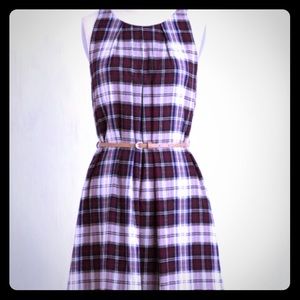 plaid print dress - never worn.