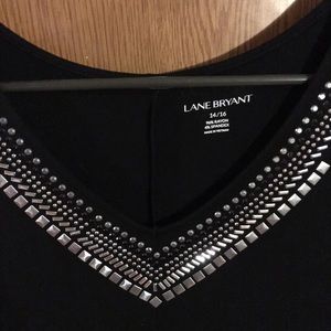 Black top with metal embellishments