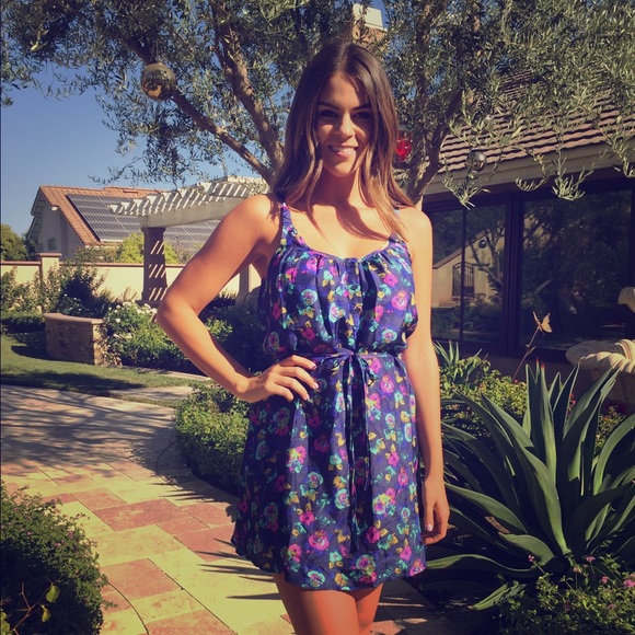 Silk Floral Dress
