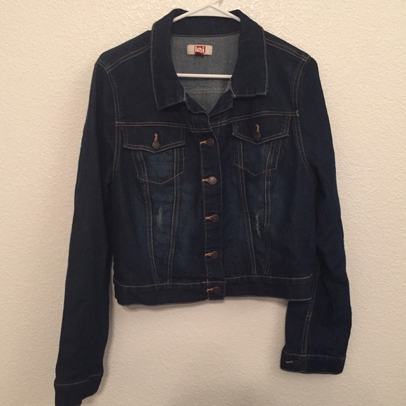 l.e.i. Cropped Jean Jacket
